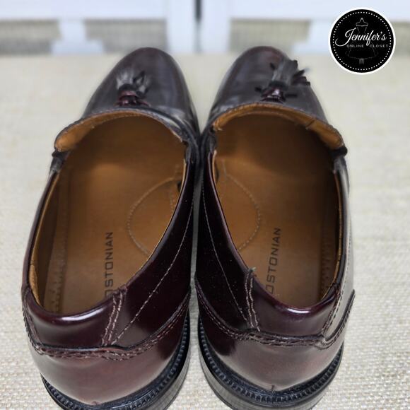 Bostonian NWOT Men's Burgundy Kinnon Step Leather Tassel Loafer Size 8M - Picture 11 of 15